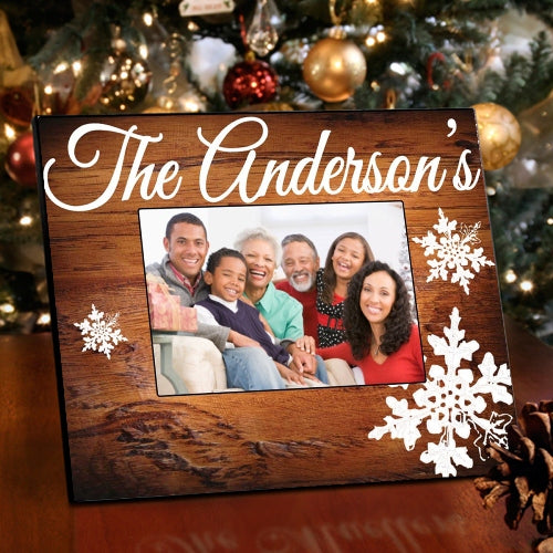 Family Snowflakes Picture Frame