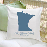 Personalized State Throw Pillow
