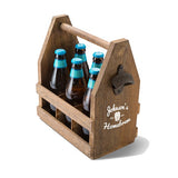 Personalized Beer Caddy with Bottle Opener