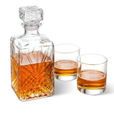 Whiskey Decanter with two Glasses