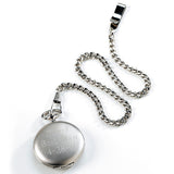 Brushed Silver Pocket Watch
