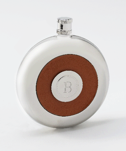 Oxford Round Leather Flask