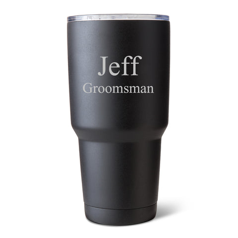 30 oz. Black Matte Double Wall Insulated Tumbler