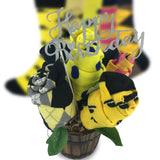 Happy Birthday Sock Bouquet-5 Pairs of Men Gift Socks-Birthday Greeting Message