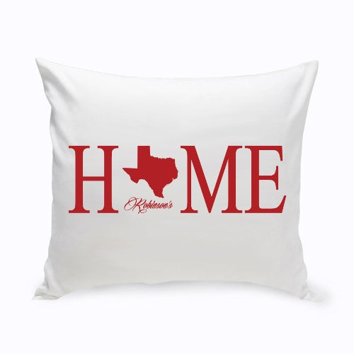 16x16 Home State Throw Pillow