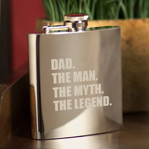 Man Myth Legend 7 oz. Mirror Flask