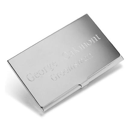 Silver Business Card Case