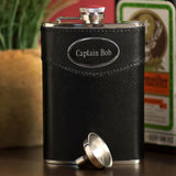 8oz. Leather Wrapped Flask