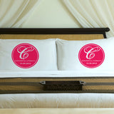 Magical Monogram Couples Pillow Case Set